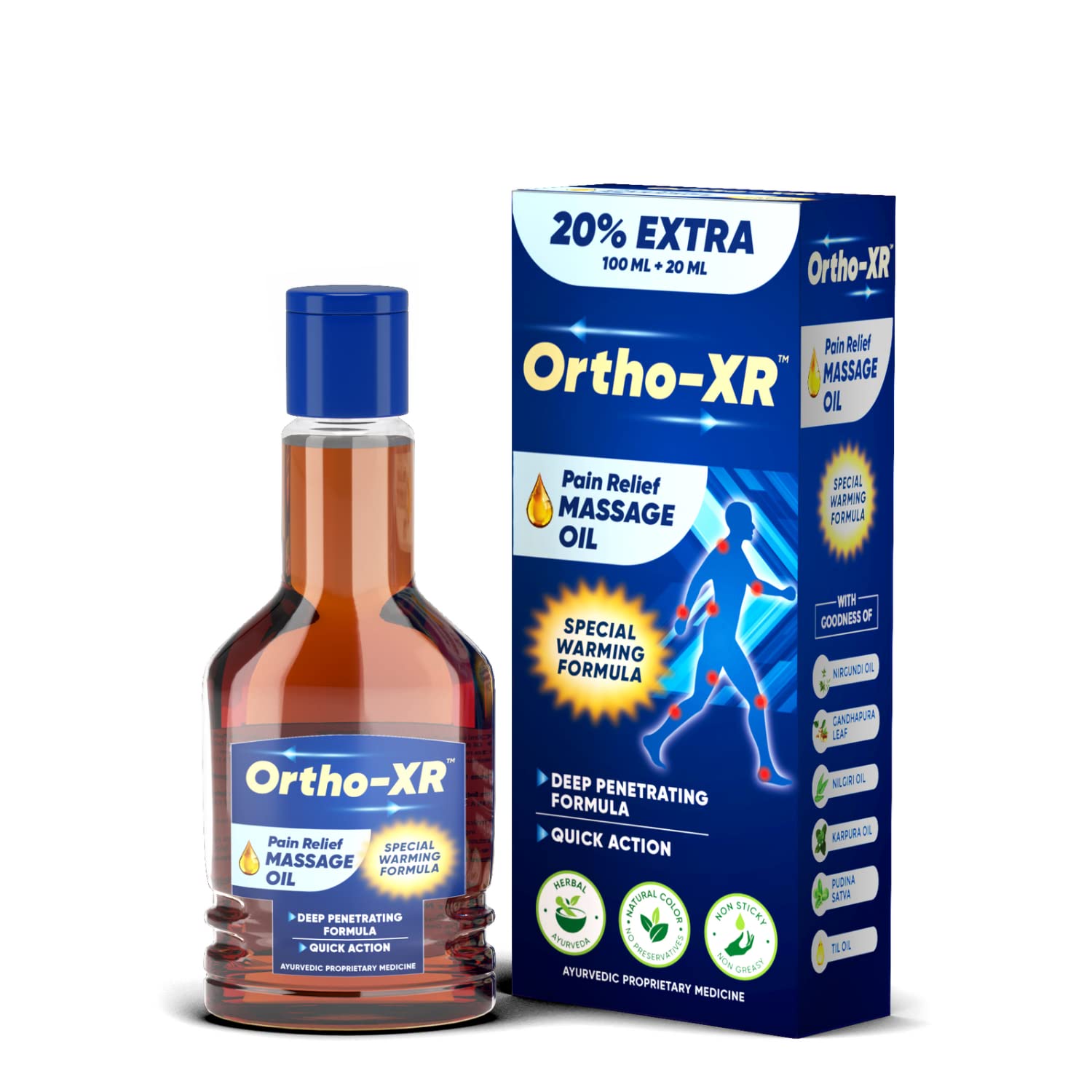 Ortho-XR Pain Relief Massage Oil - 120 ml